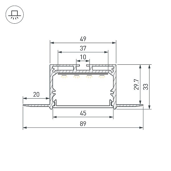 Профиль Arlight Sl-Linia 059471