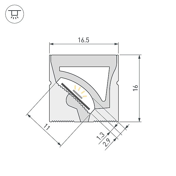 Профиль Arlight Wph 059874