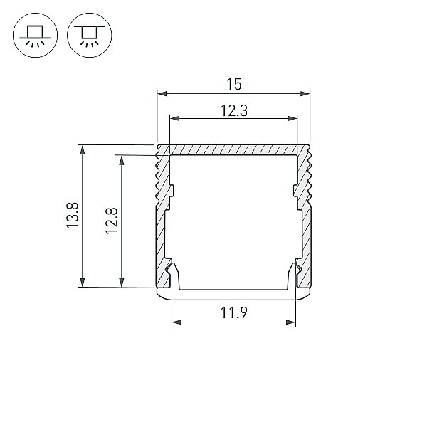 Профиль Arlight Sl-Mini 061611