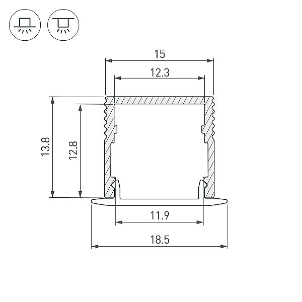 Профиль Arlight Sl-Mini 061611