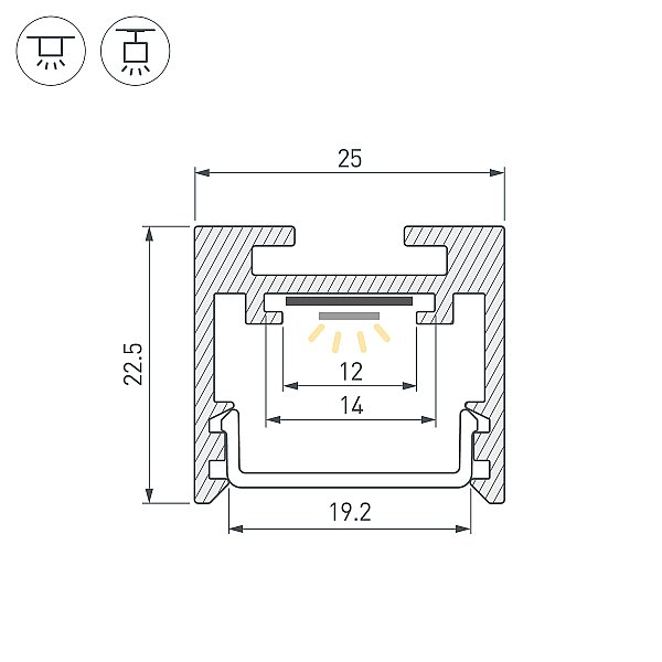 Профиль Arlight Sl-Line 043110