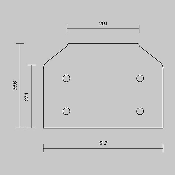 Заглушка торцевая к профилю, 2шт. Accessories for tracks Exility Maytoni TRAM034MPEC-S