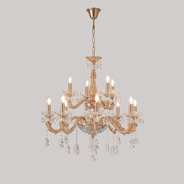 Люстра Crystal Lux ELIZABETH SP8+4 BRASS