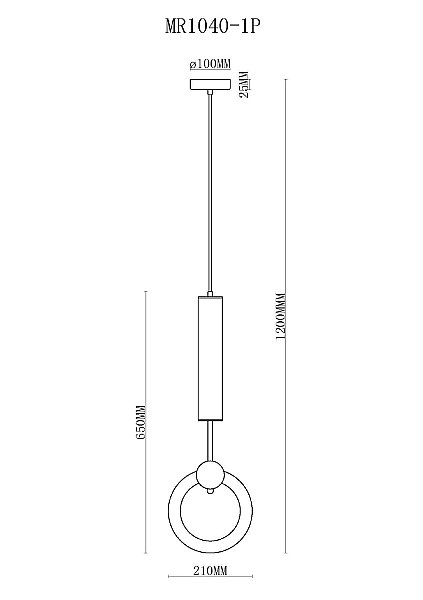 Светильник подвесной MyFar Covey MR1040-1P