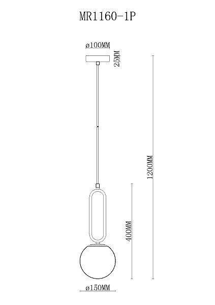 Светильник подвесной MyFar Pierre MR1160-1P