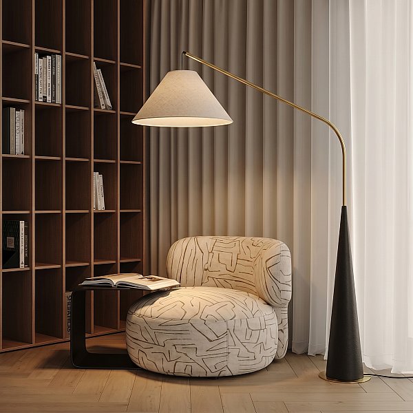 Торшер напольный Bobbie Loft It 10570F Black