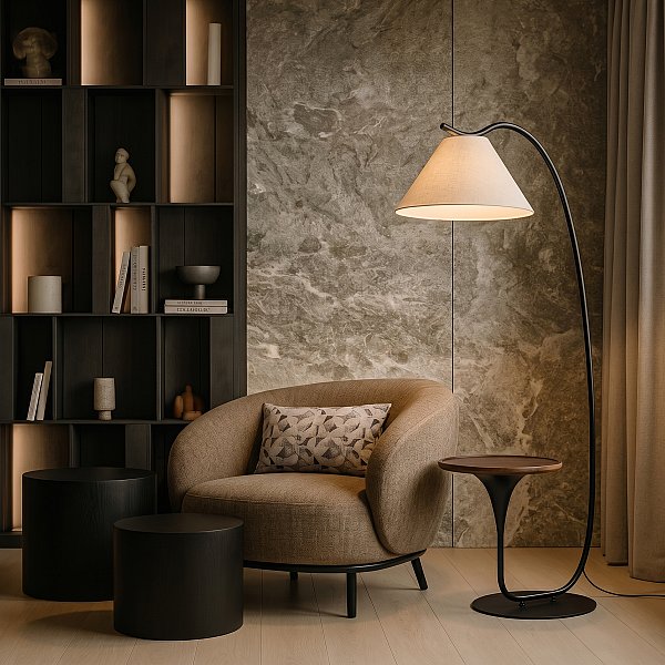 Торшер напольный Charlotte Loft It 10568F Brown