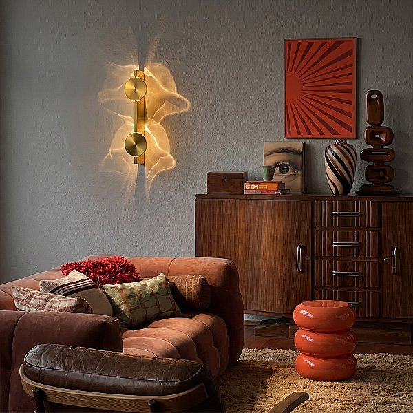Настенный светильник Flame Loft It 10452/2W Gold