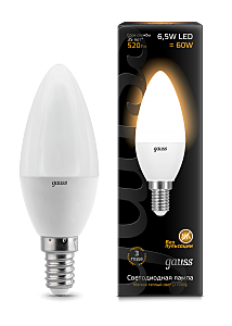 Светодиодная лампа Gauss Е14 6,5 Вт 103101107
