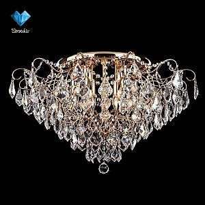 Потолочная люстра 10032 10032/9 золото/прозрачный хрусталь