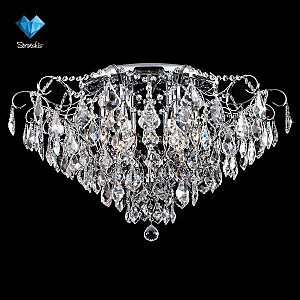Потолочная люстра 10032 10032/9 хром/прозрачный хрусталь Strotskis