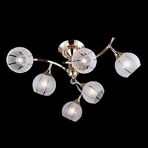 Потолочная люстра 3353,3457 3353/6 золото/белый