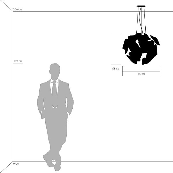 Подвесная люстра Planaria 808010