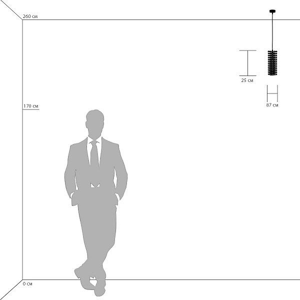 Светильник подвесной Cristallo 795422