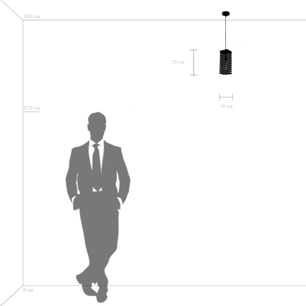 Светильник подвесной Cristallo 795424