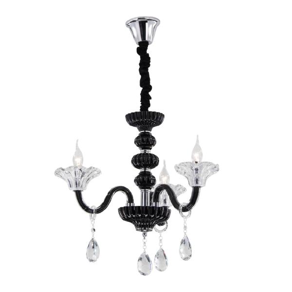 Подвесная люстра Ирида Черн+Прозр CL351133