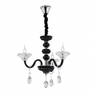 Подвесная люстра Ирида Черн+Прозр CL351133