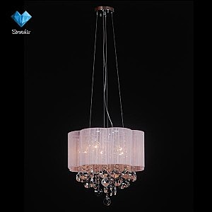 Подвесная люстра 10028, 10029,10030,10031 10028/5 хром/прозрачный хрусталь Strotskis