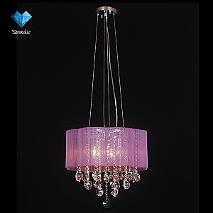 Подвесная люстра 10028, 10029,10030,10031 10029/5 хром/прозрачный хрусталь Strotskis