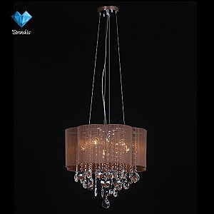 Подвесная люстра 10028, 10029,10030,10031 10030/5 хром/прозрачный хрусталь Strotskis