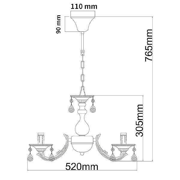 Подвесная люстра Аврора 371011605