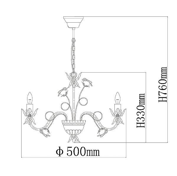 Подвесная люстра Букет 421015005