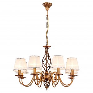 Подвесная люстра Ровена Бронза CL427181