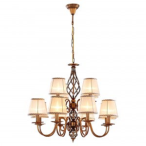 Подвесная люстра Ровена Бронза CL427221