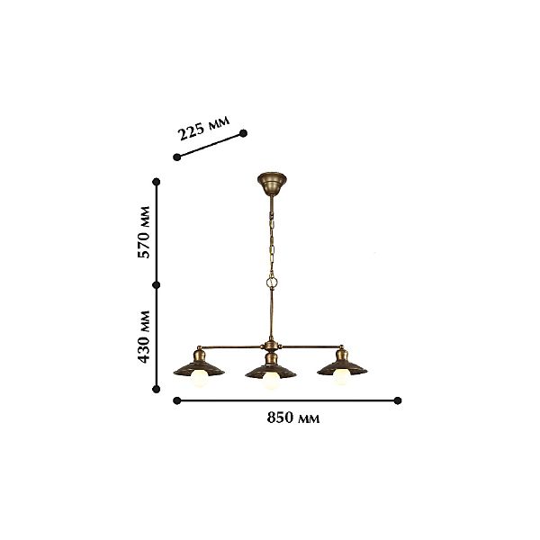 Подвесной светильник Favourite Magrib 1214-3P1