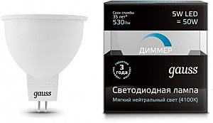 Светодиодная лампа Gauss 101505205-D