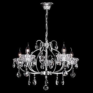 Подвесная люстра 10039 10039/5 хром/прозрачный хрусталь