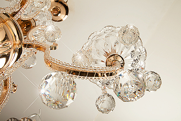 Подвесная люстра Ariella 10044/6 золото/прозрачный хрусталь Strotskis