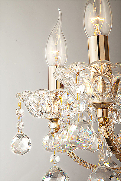 Подвесная люстра Ariella 10044/8 золото/прозрачный хрусталь Strotskis