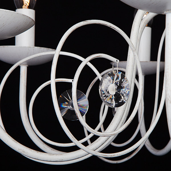 Подвесная люстра Tomas 60018/8 белый с золотом