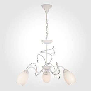 Подвесная люстра 60033 60033/3 белый с серебром