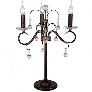 Настольная лампа Hampton 253/3T-Blackplatina