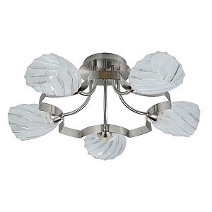Потолочная люстра Fontana 601/5PF-MOONWhitechrome