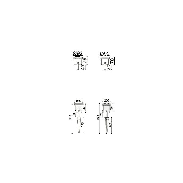 Уличный настенный светильник Relief 1832-1W