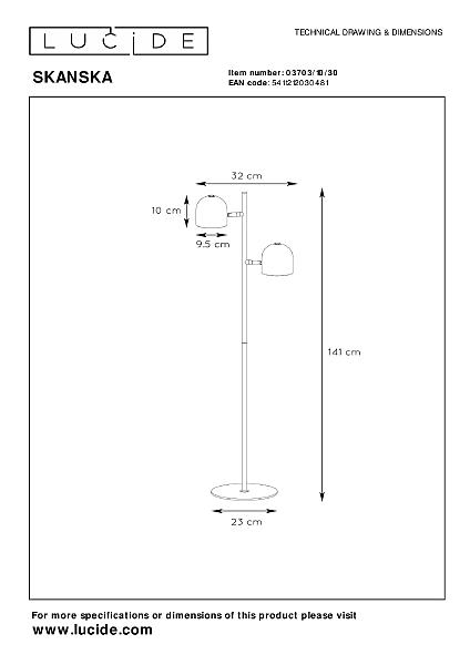 Торшер Skanska 03703/10/30