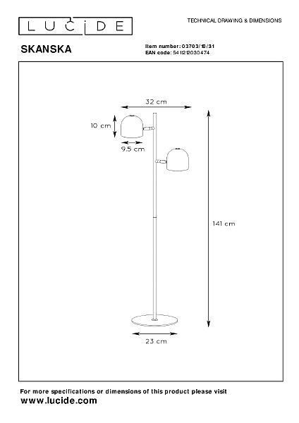 Торшер Skanska 03703/10/31