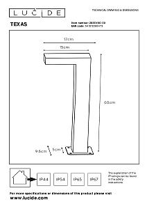 Уличный наземный светильник Texas 28851/60/30