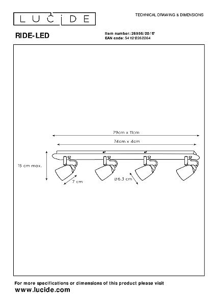 Светильник спот Ride-Led 26956/20/17
