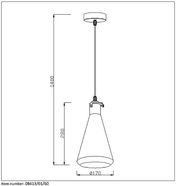 Светильник подвесной Vitri 08413/01/60