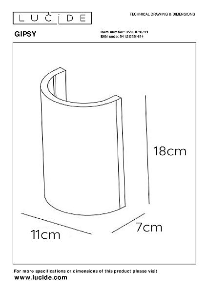 Настенное бра Gipsy 35200/18/31