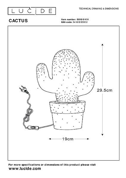 Настольная лампа Cactus 13513/01/31