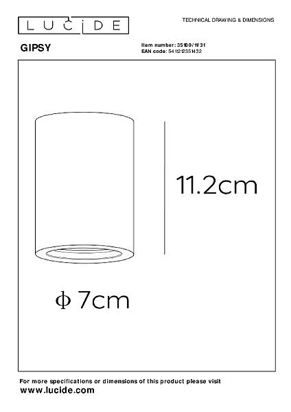 Накладной светильник Gipsy 35100/11/31