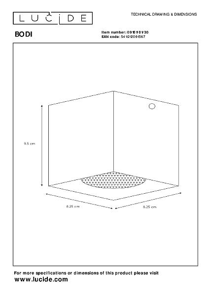 Накладной светильник Bodi 09101/01/30