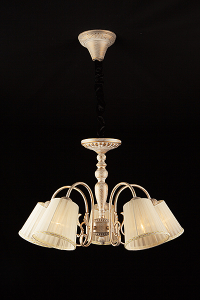 Подвесная люстра Роксана 60029/5 белый с золотом