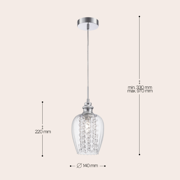 Светильник подвесной Blues MOD044-PL-01-N