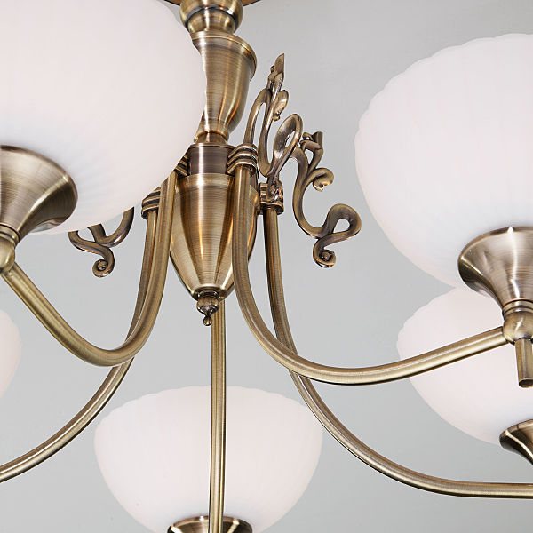 Потолочная люстра Лира 60053/5 античная бронза